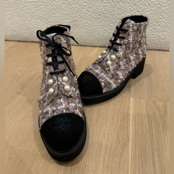 Chanel Tweed Booties (Brand New) - Picture 4 of 6